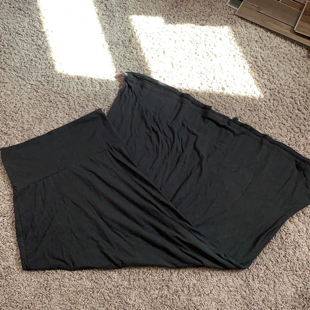 Black maxi skirt